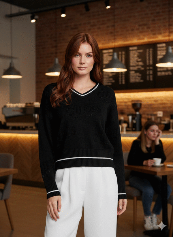 Women’s V-Neck Knit Sweater