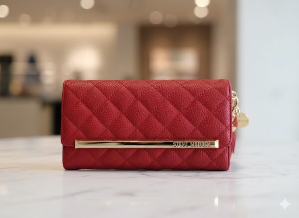 Red Quilted Wallet