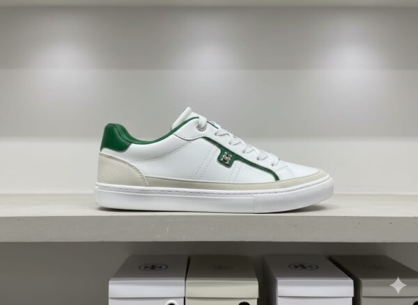 Tommy Hilfiger Women’s White & Green Sneakers