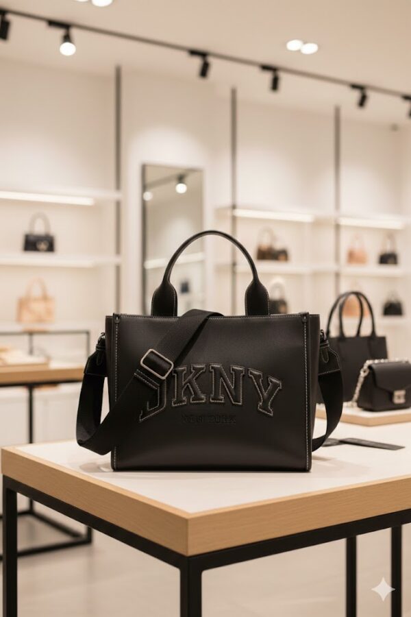DKNY Black Structured Handbag